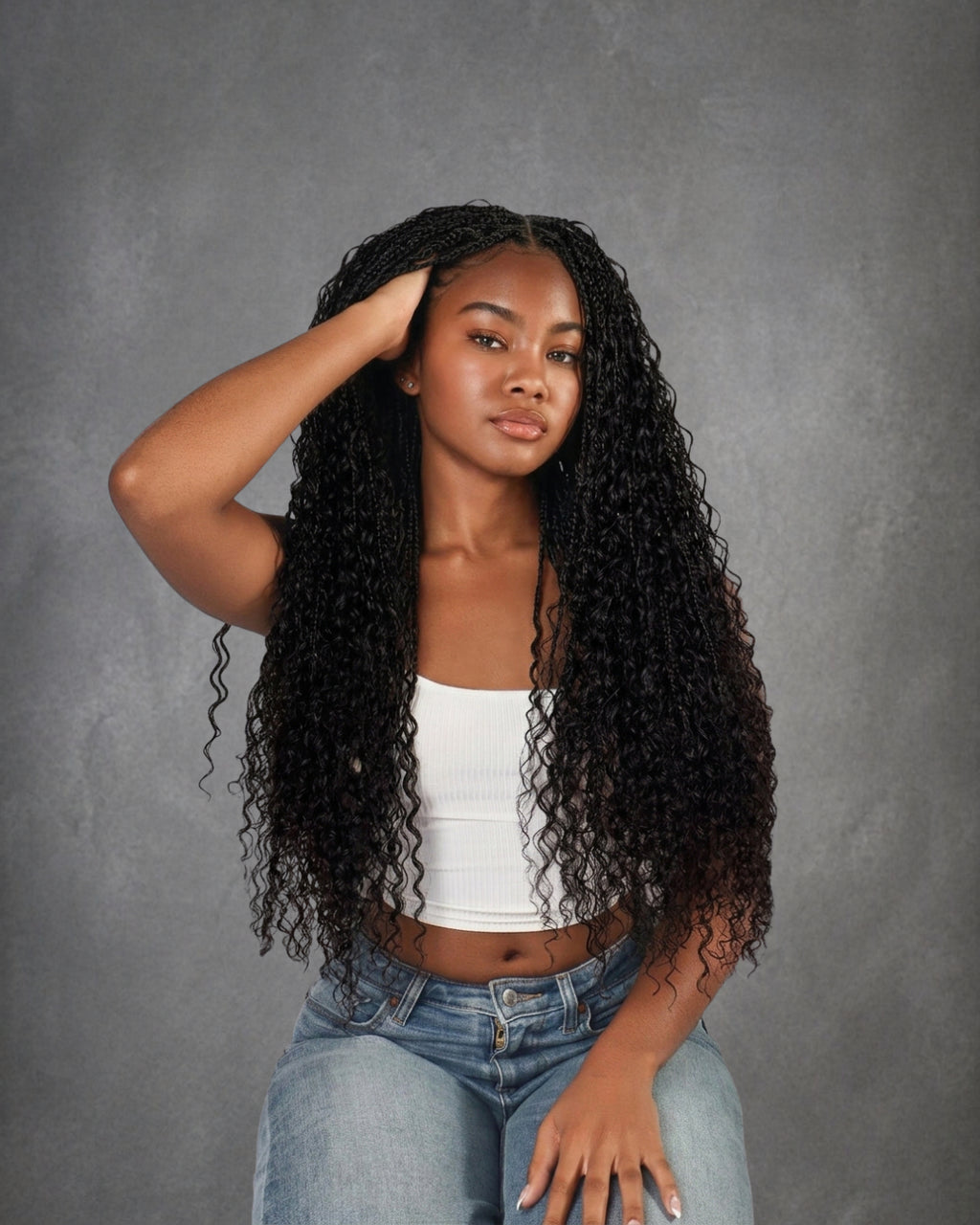 Boho Braiding Curls